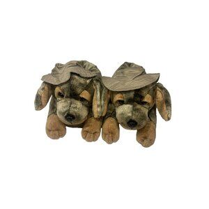 kids toddlers slippers fishing dog hat slippers size small 5-6